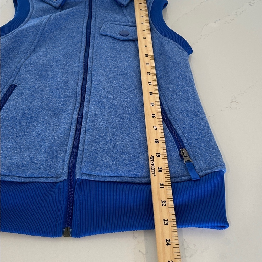Burton Dryride Royal Blue Zippered Hoodie Vest Size XS - Picture 3 of 11